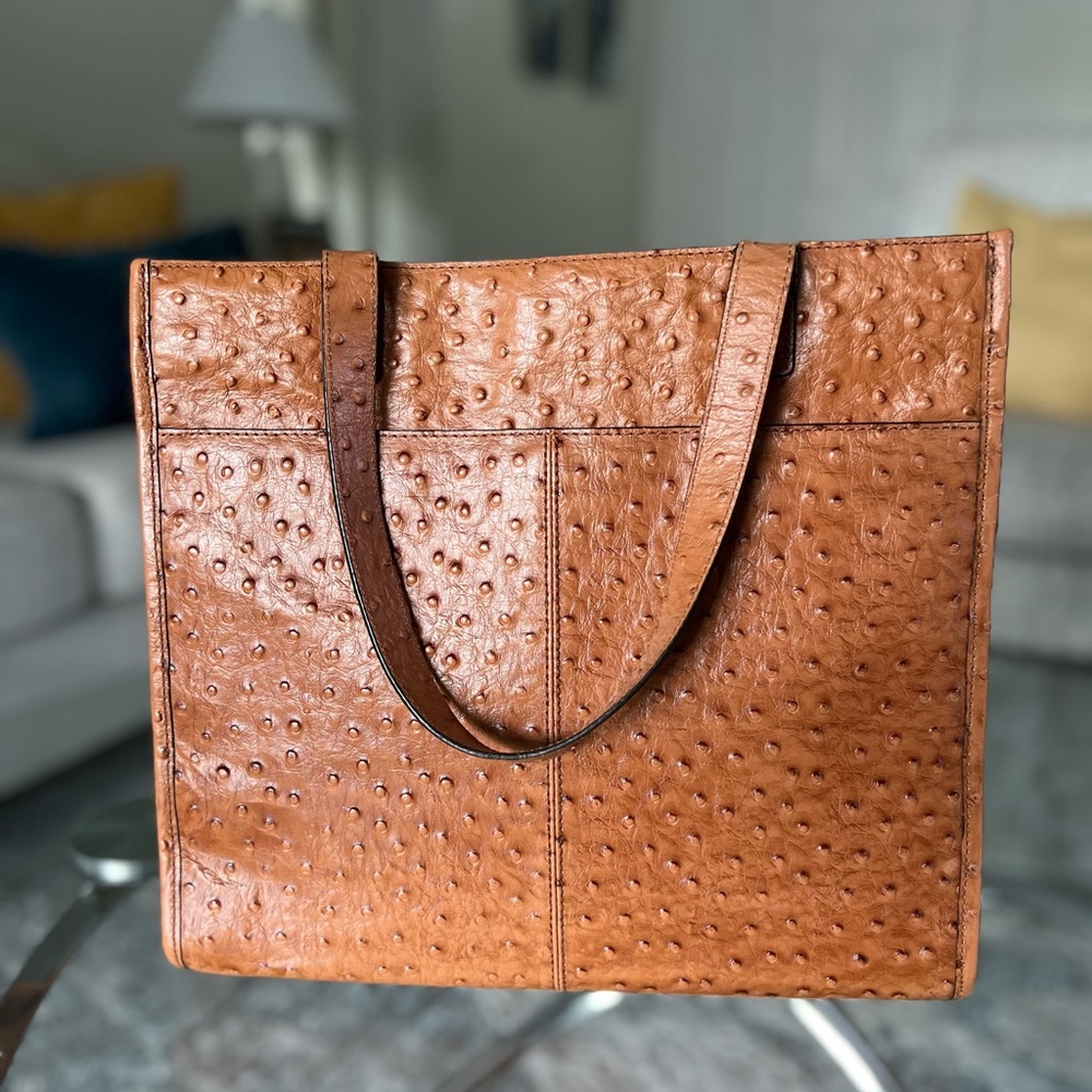 ANTONIO MELANI Tan Textured Tote Bag